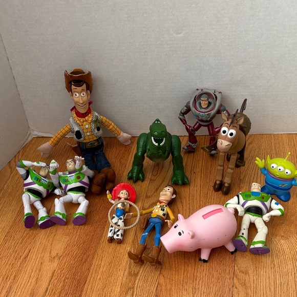 Disney Other - Toy Story Buzz Woody Rex Hamm Jessie Bullseye lot of figures